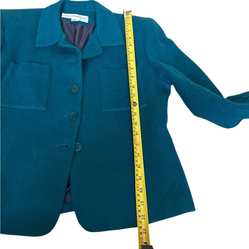 Jones New  Fuzzy Mohair Wool Jacket Blazer size 10 ( like medium) - Picture 7 of 15